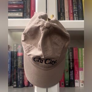 Chi City Embroidered Baseball Cap - Taupe